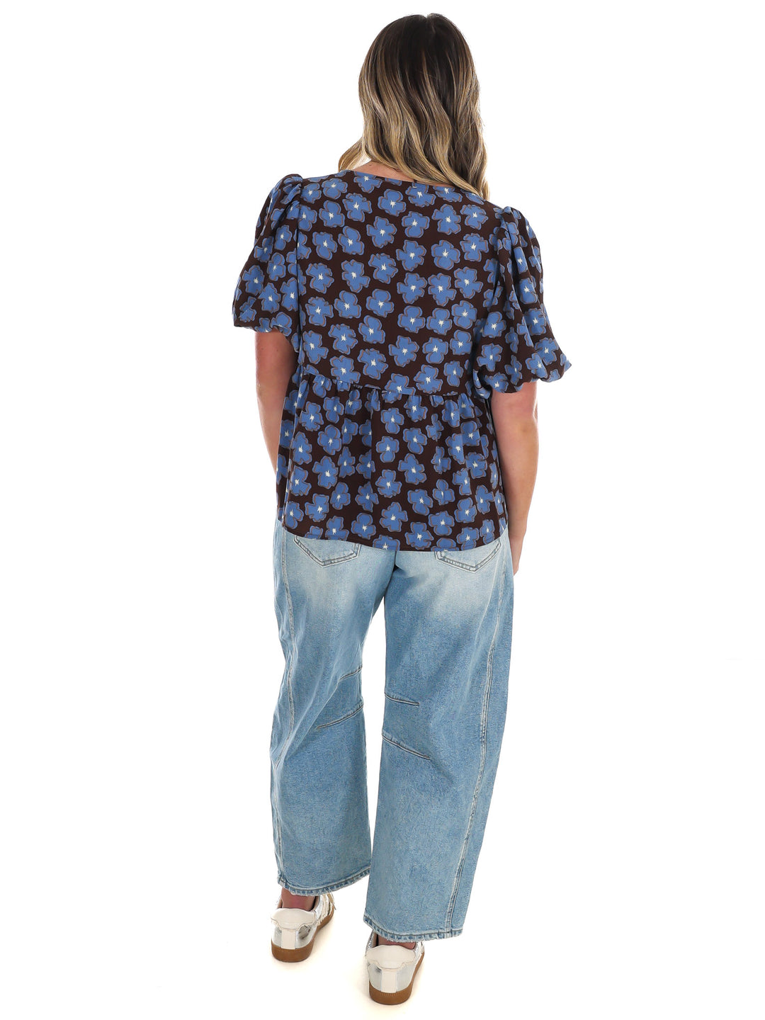 A Little Something Floral Babydoll Top