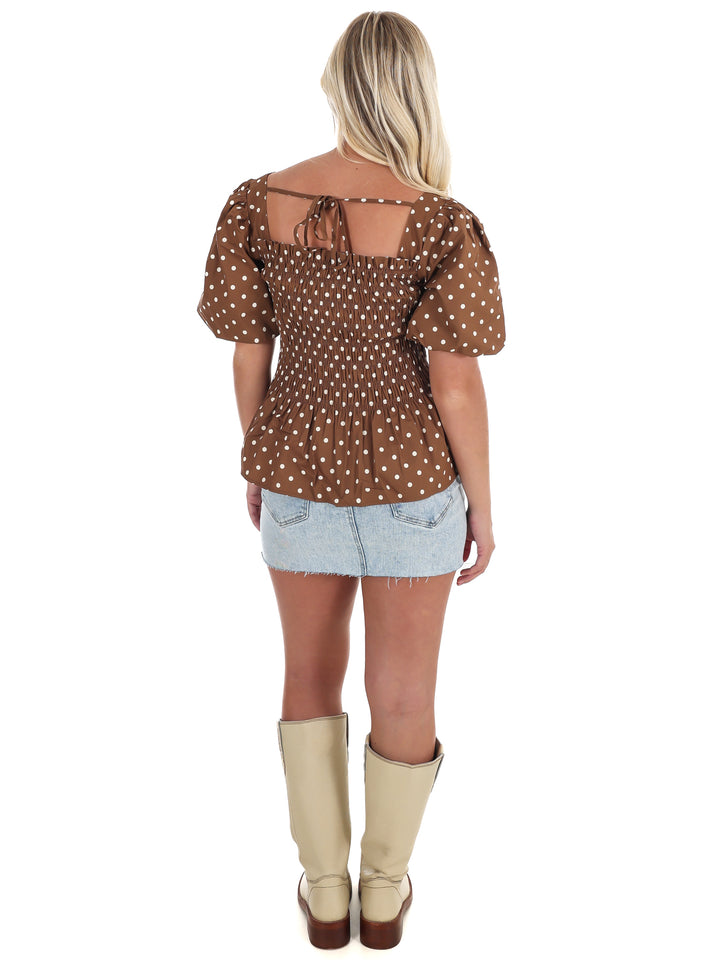 Connect the Dots Peplum Top