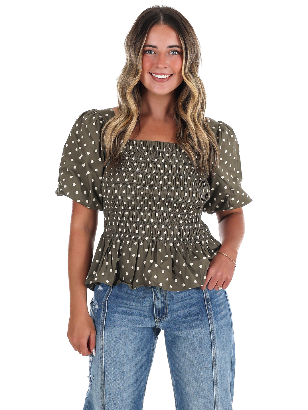 Connect the Dots Peplum Top