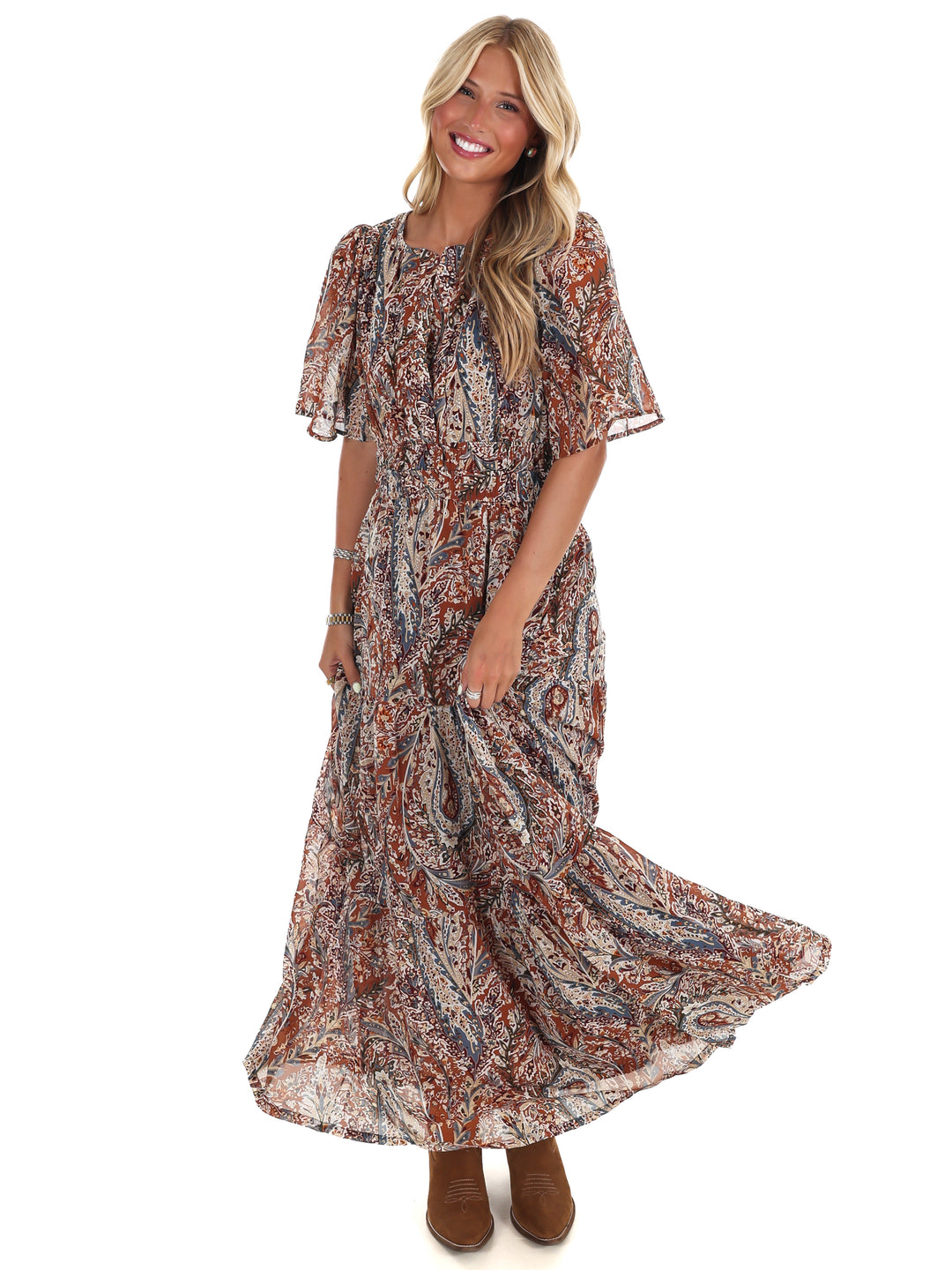 Autumn Air Maxi Dress