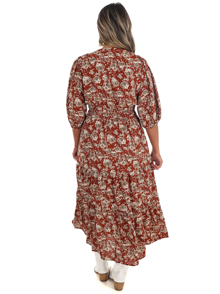 Acorn Trail Printed Midi Dress