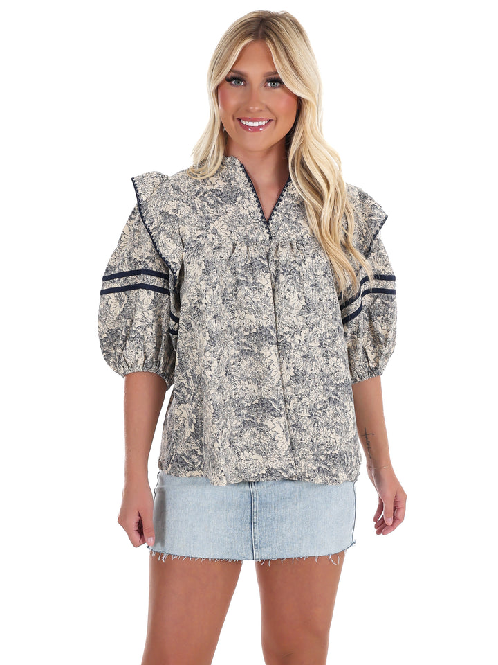 Autumn Woods Print Top