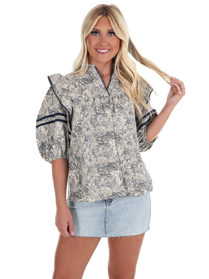Autumn Woods Print Top