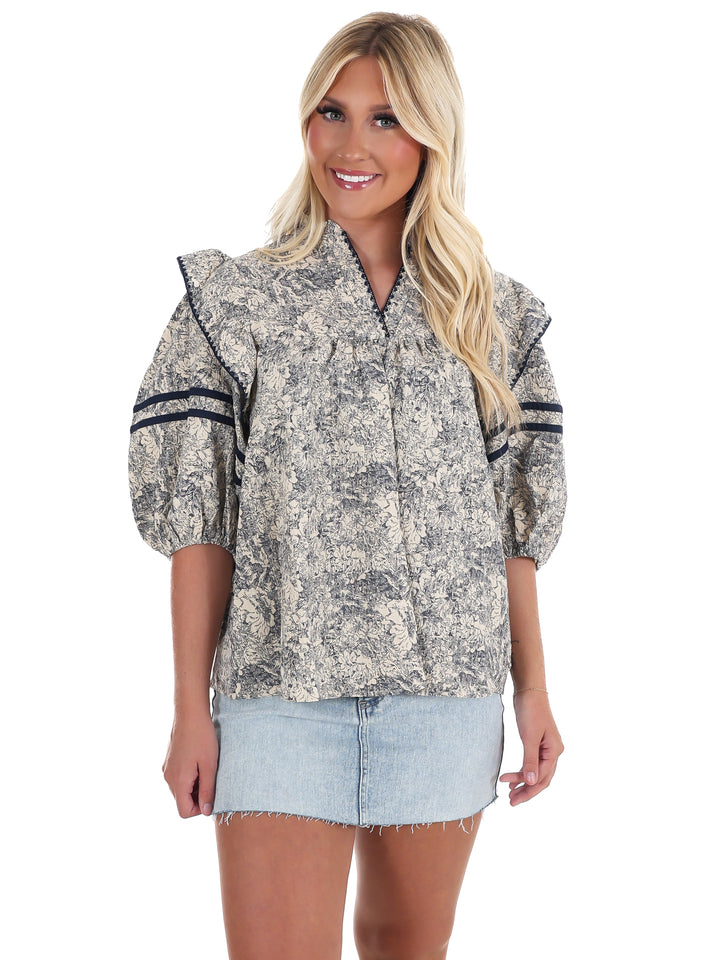 Autumn Woods Print Top