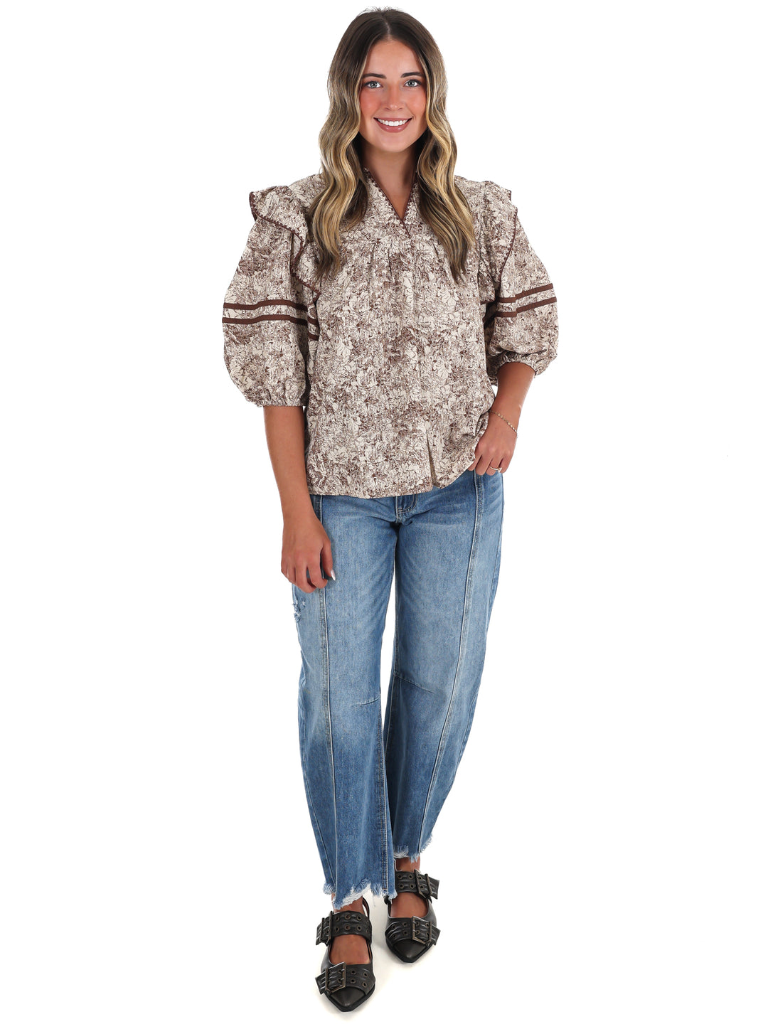 Autumn Woods Print Top