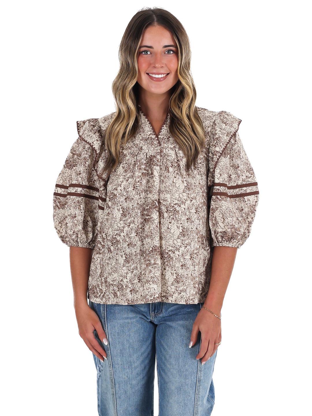 Autumn Woods Print Top