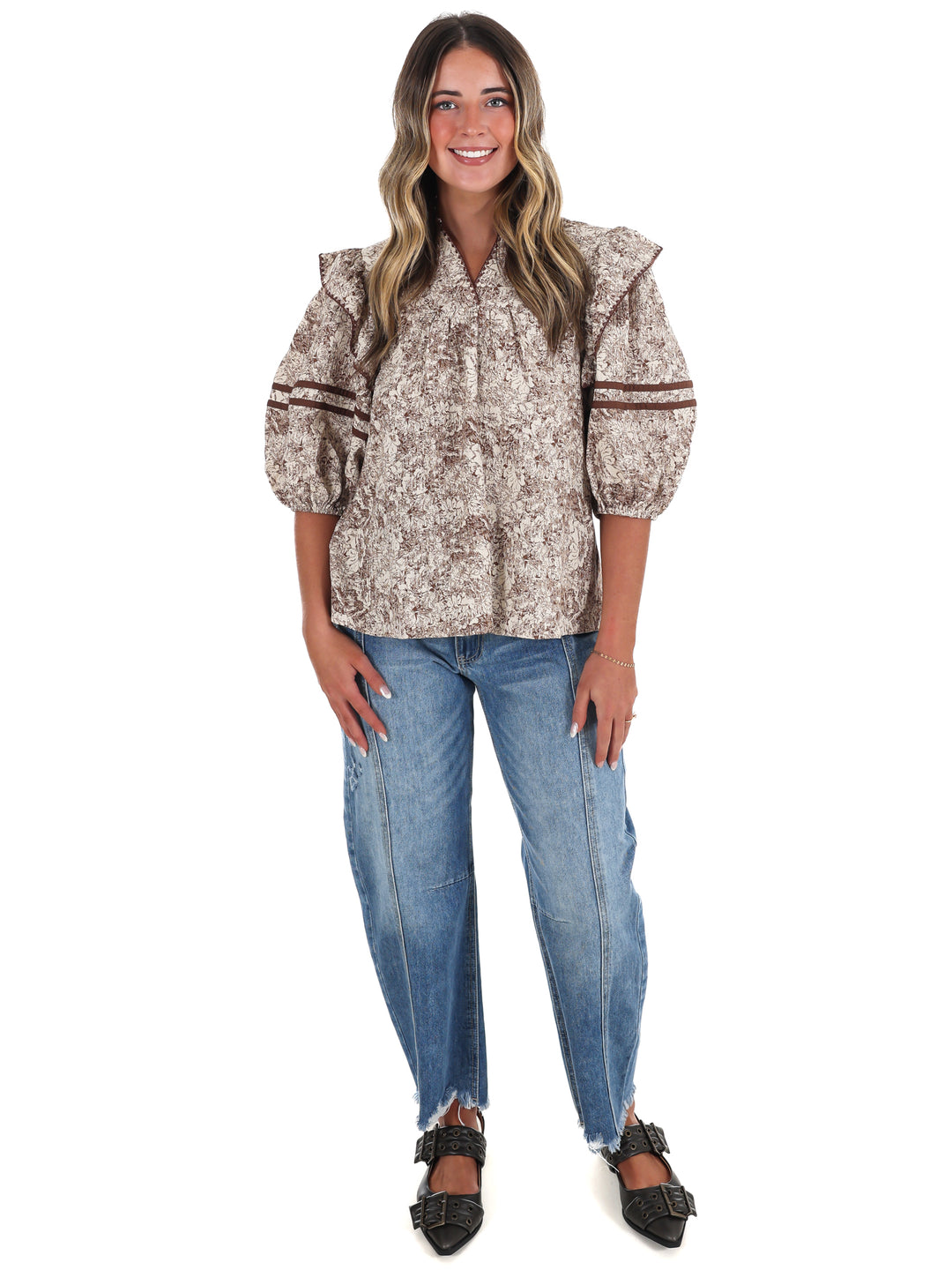 Autumn Woods Print Top
