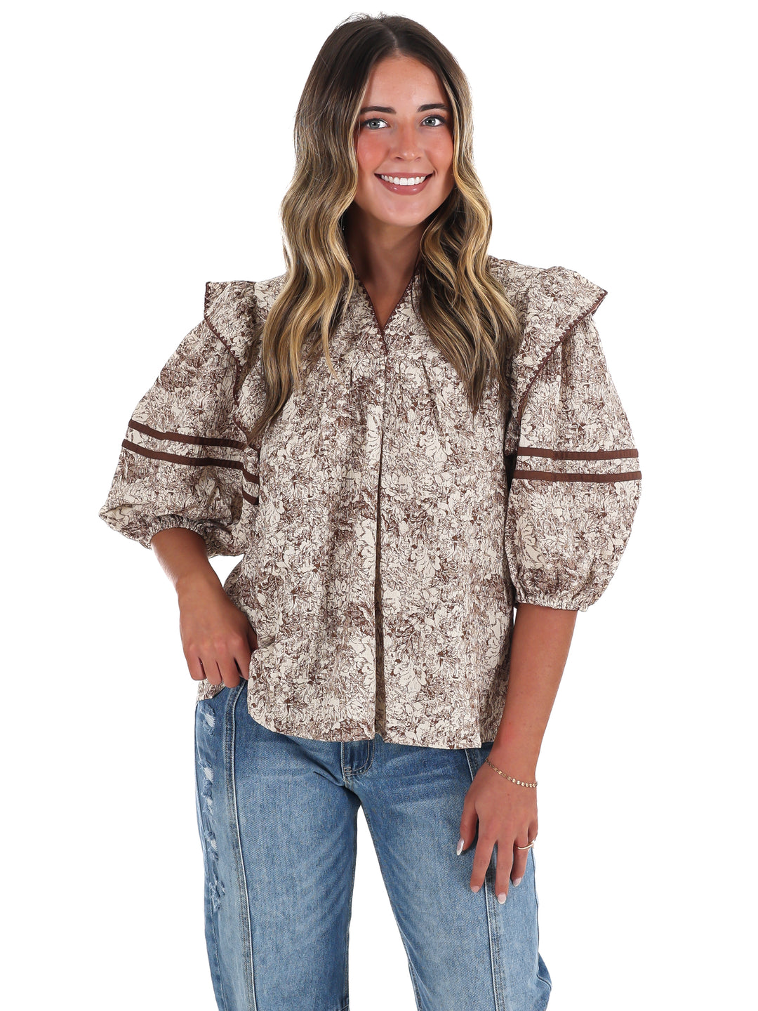 Autumn Woods Print Top