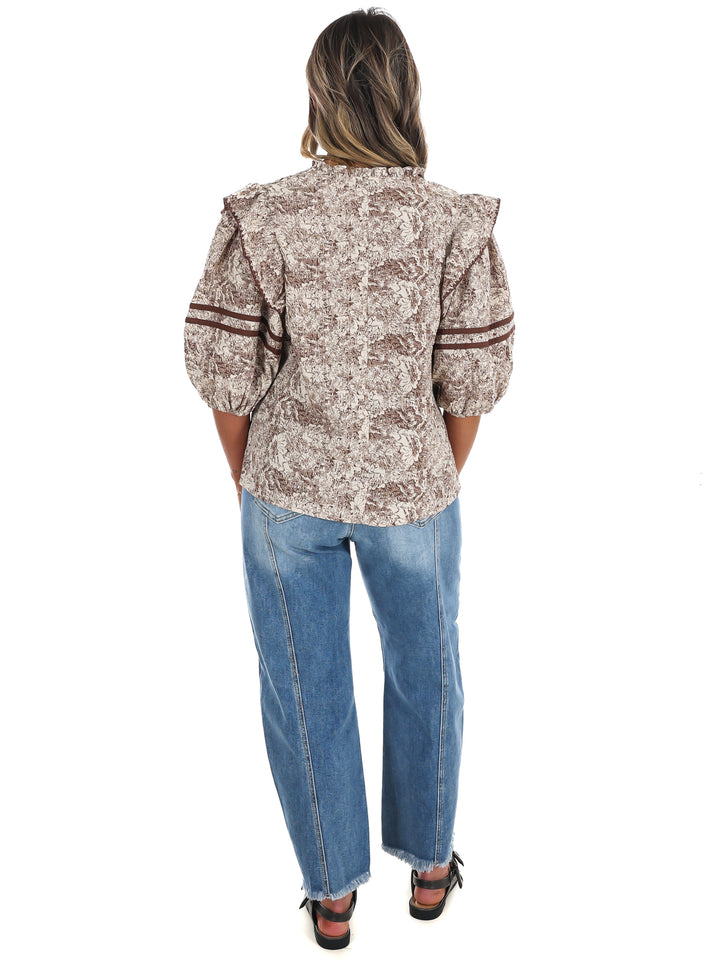 Autumn Woods Print Top