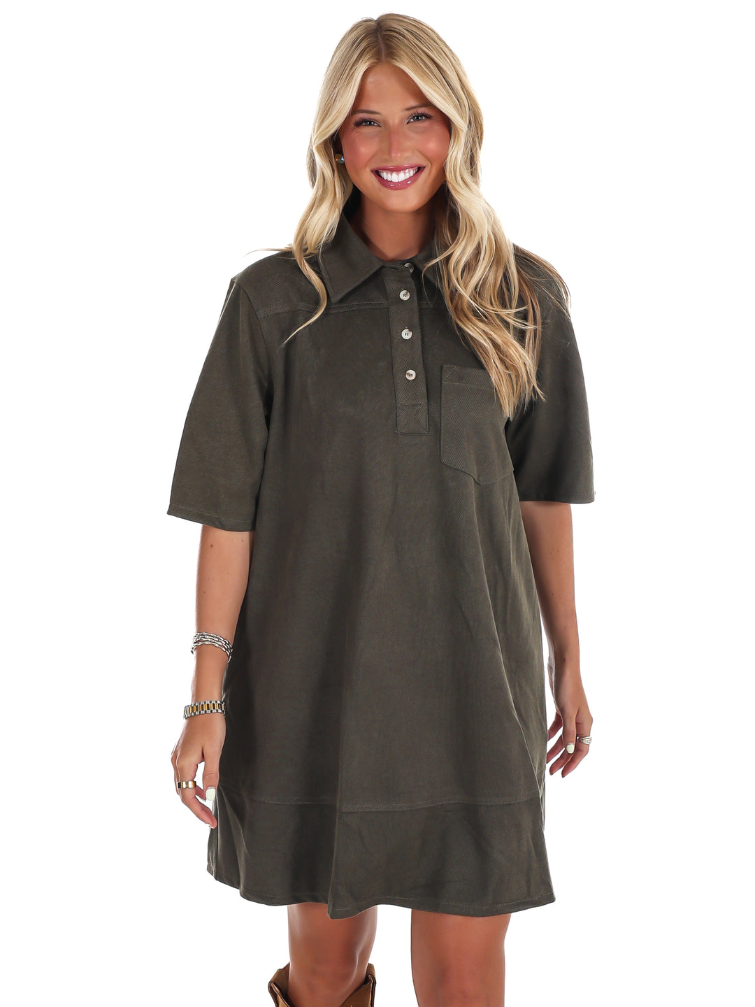 Rustic Rebel Suede Mini Dress