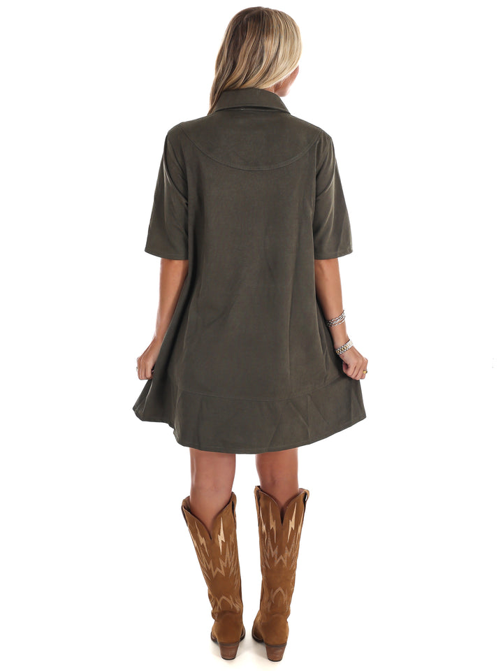 Rustic Rebel Suede Mini Dress
