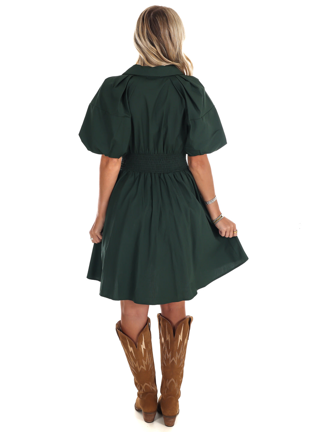 Whispering Pines Zip Mini Dress