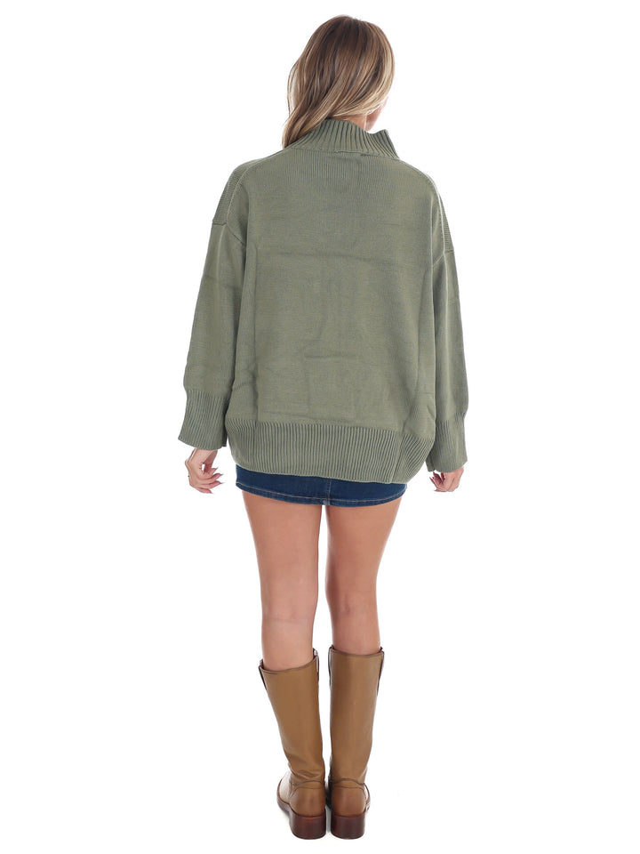 Maple Lane Mock Neck Sweater