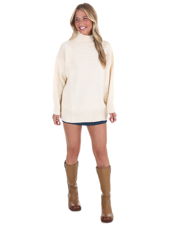 Maple Lane Mock Neck Sweater