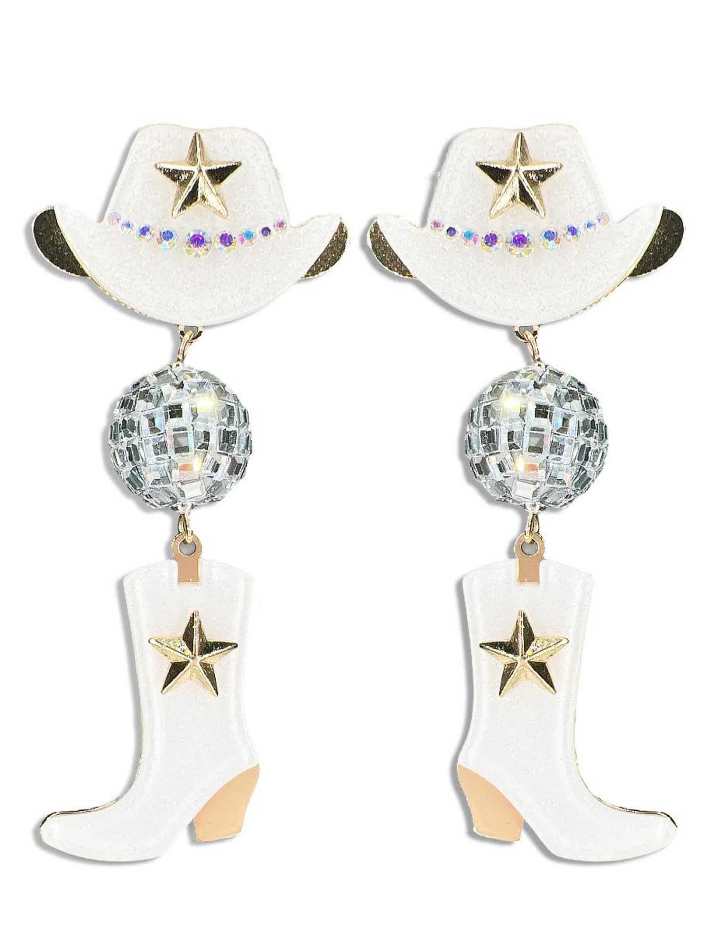 Cowgirl Disco Ball Earrings
