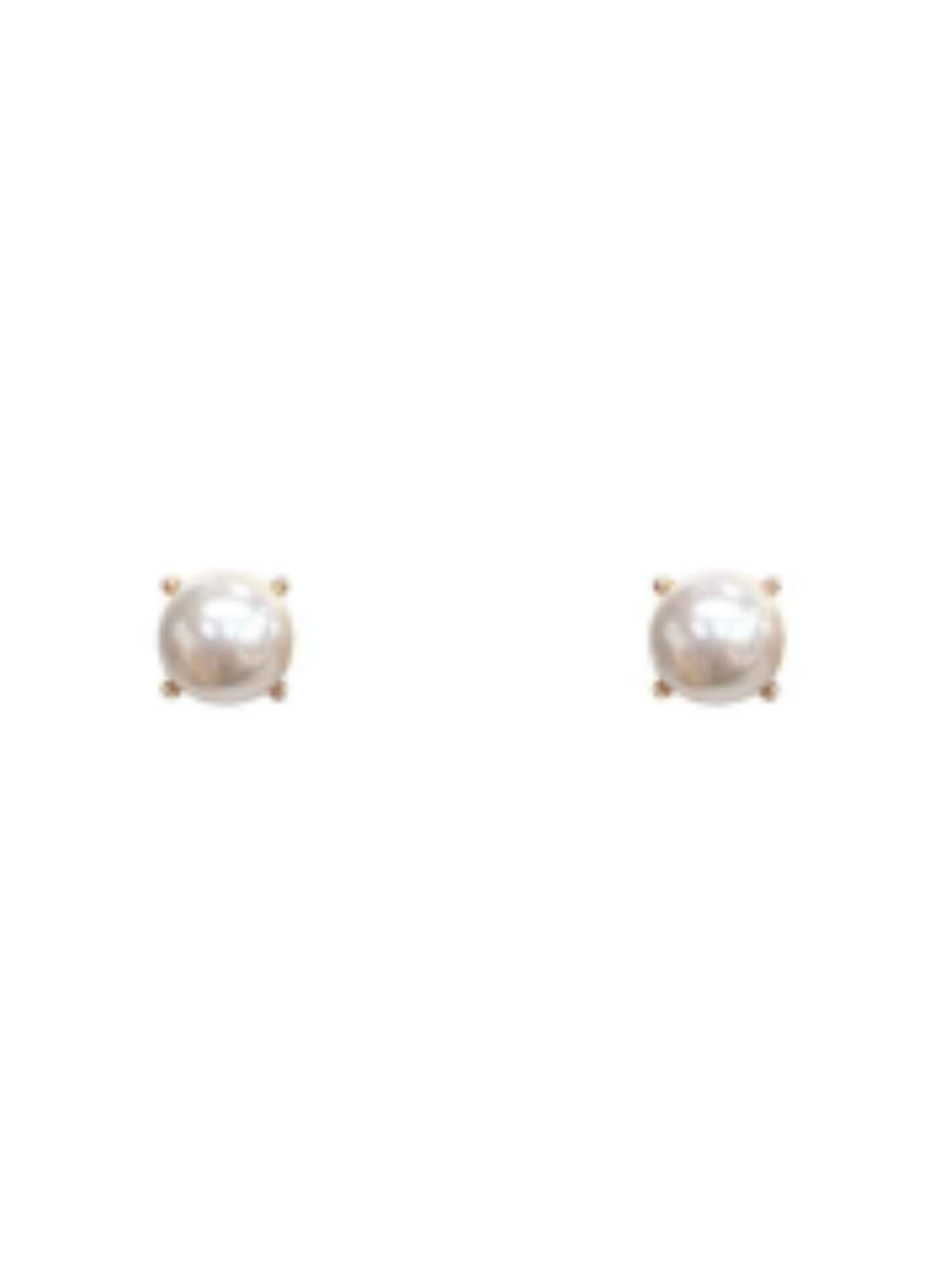 Glass Pearl Stud Earrings