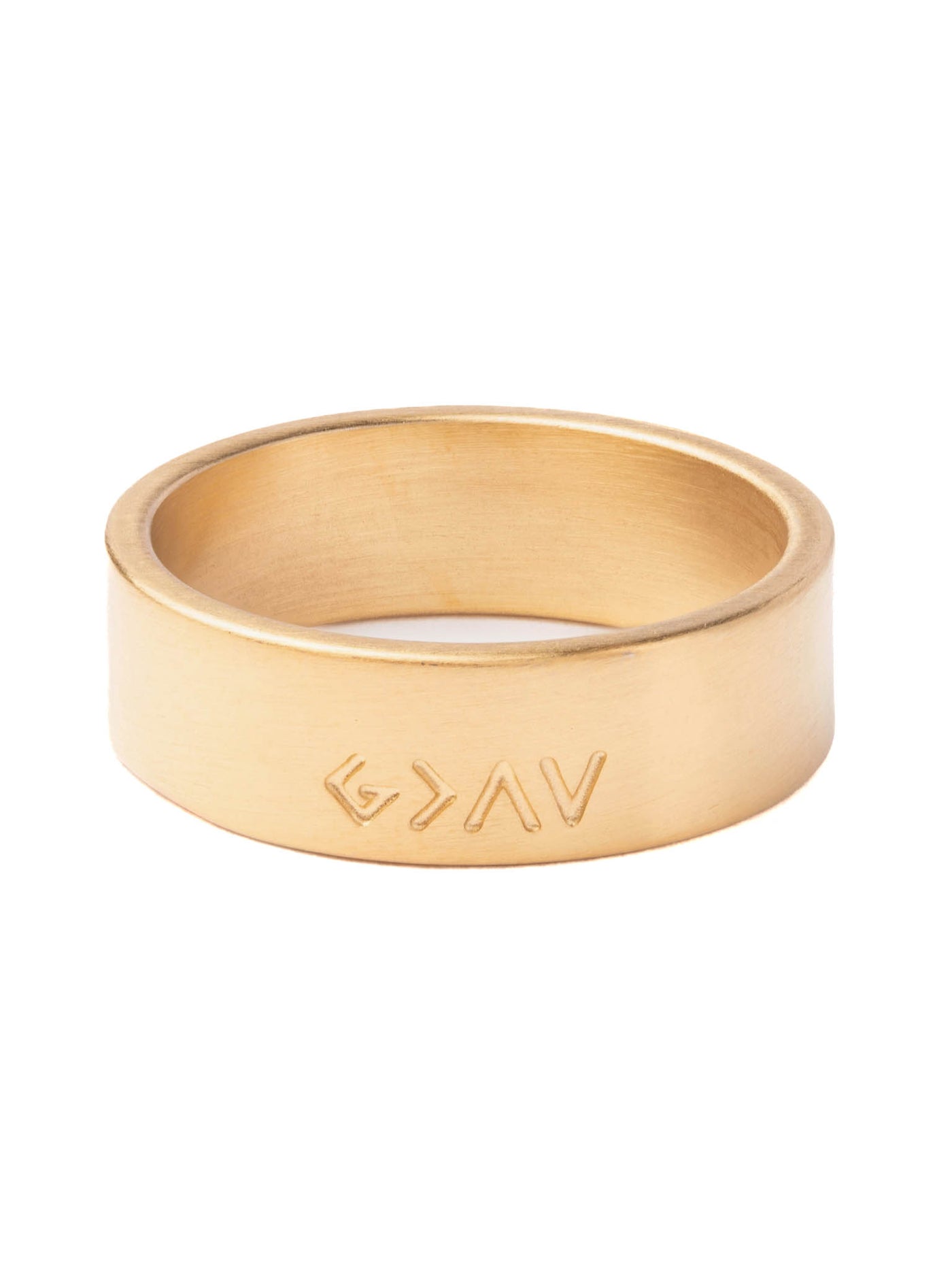 Highs and Lows Matte Gold Ring