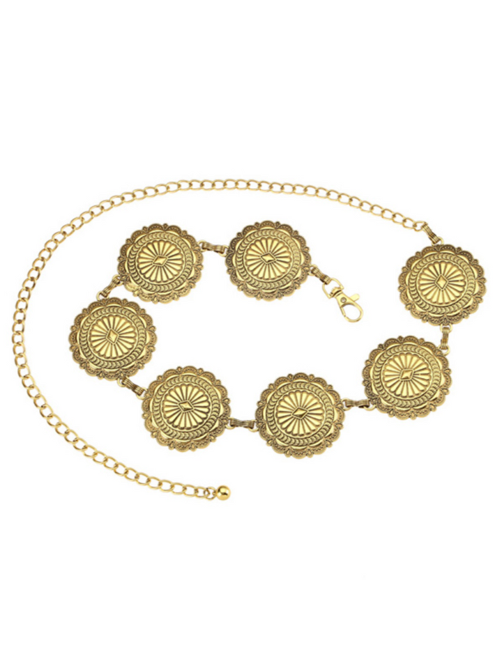 Round Concho Chain Belt