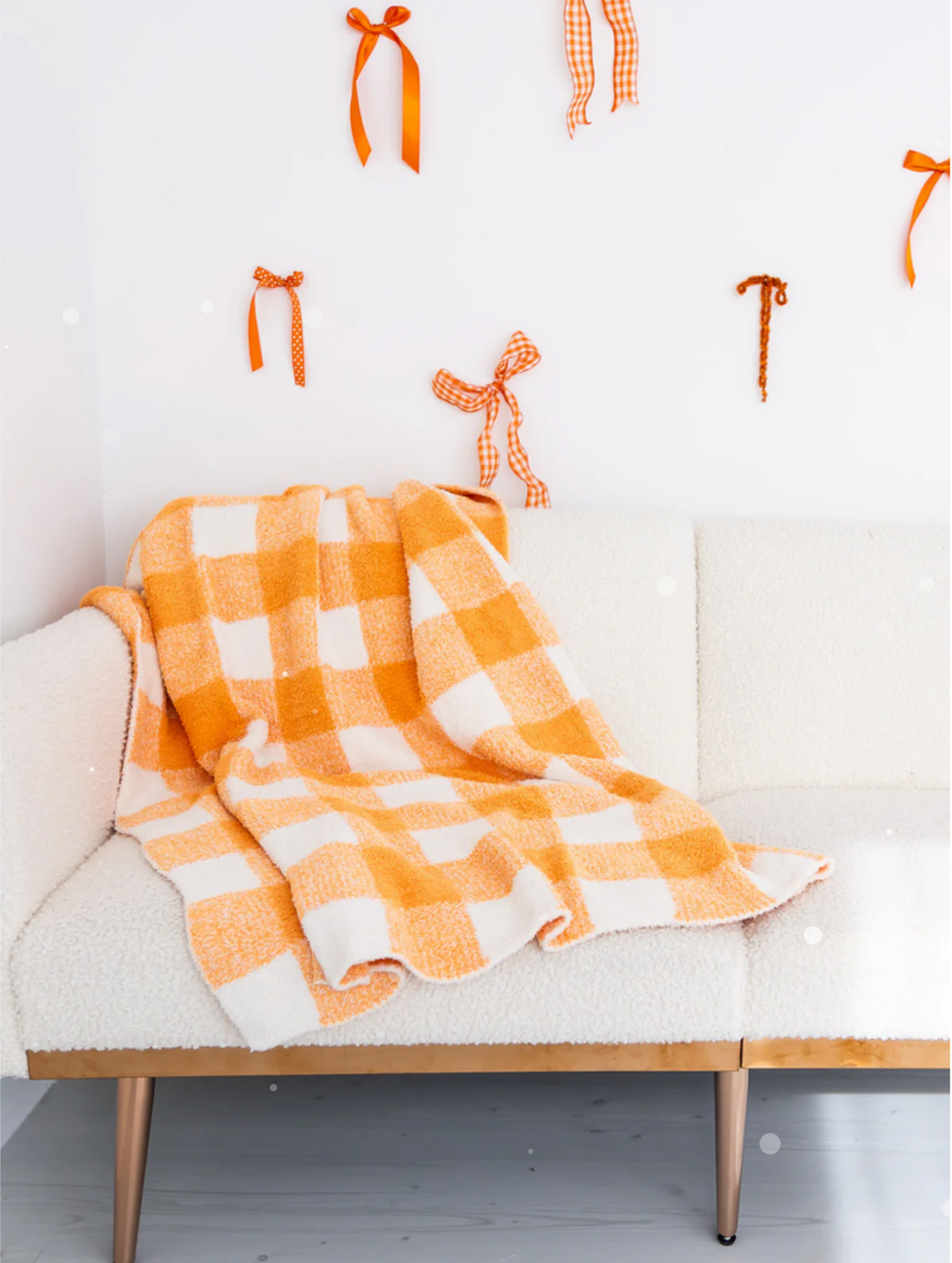 Jumbo Plush Gingham Blanket