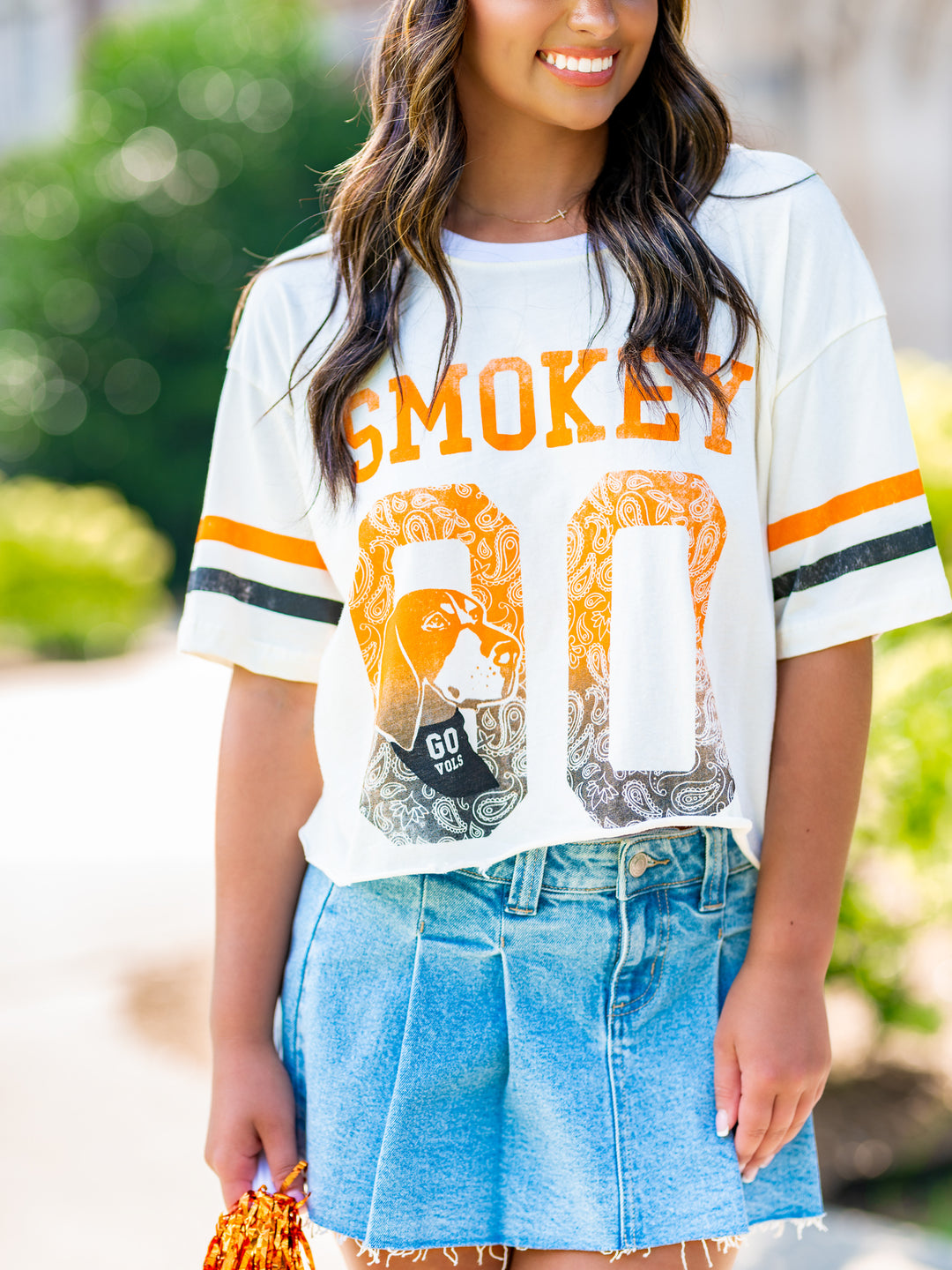 Smokey Distressed Crop Top