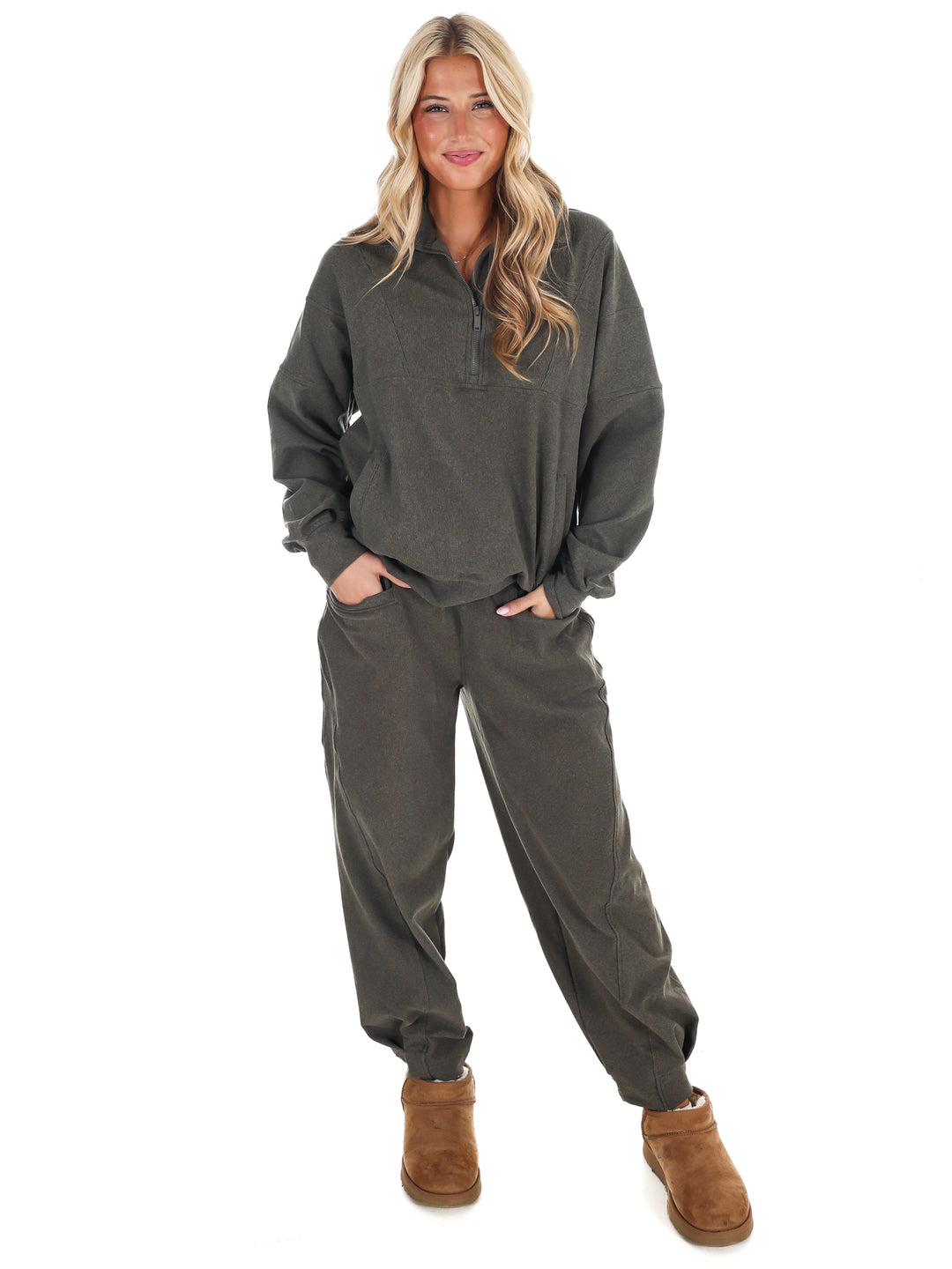 Ribbed Brushed Barrel Two Piece Set Doorbuster