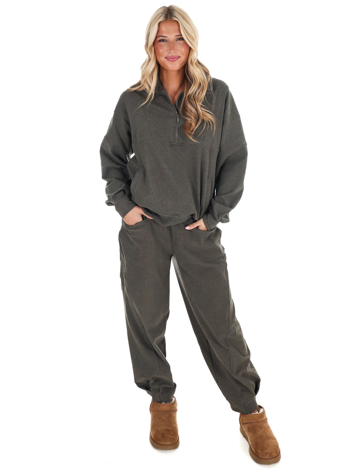 Ribbed Brushed Barrel Two Piece Set Doorbuster