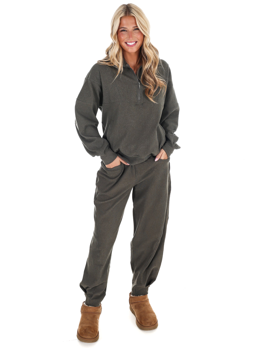 Ribbed Brushed Barrel Two Piece Set Doorbuster