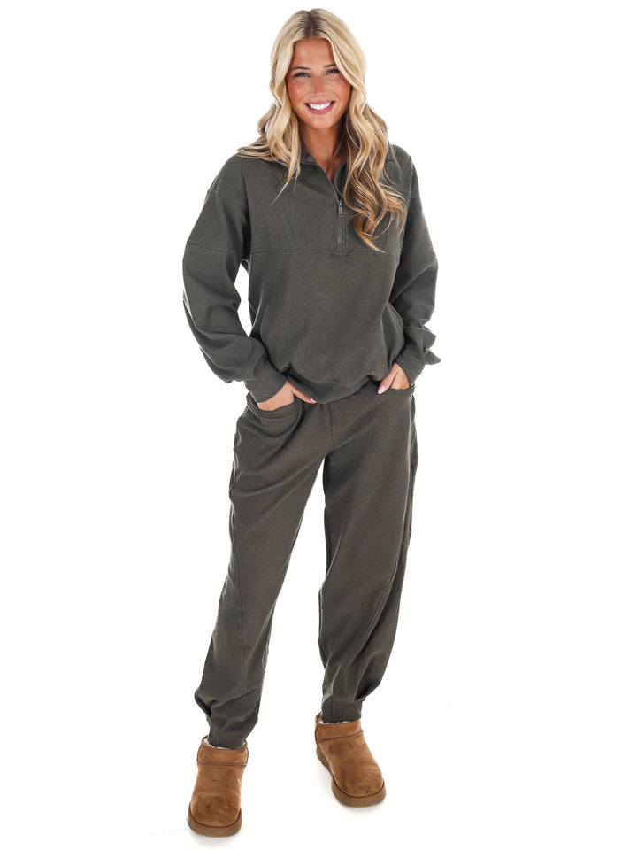 Ribbed Brushed Barrel Two Piece Set Doorbuster