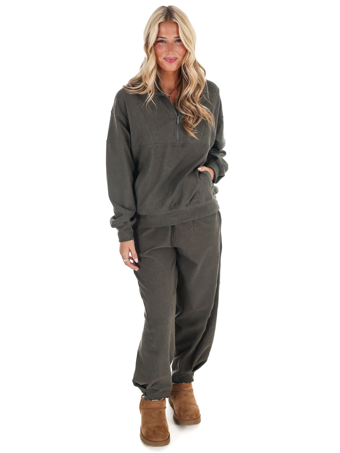 Ribbed Brushed Barrel Two Piece Set Doorbuster