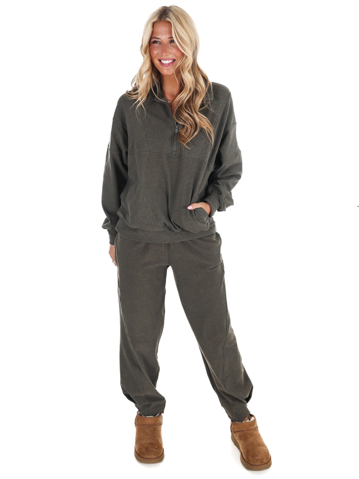 Ribbed Brushed Barrel Two Piece Set Doorbuster