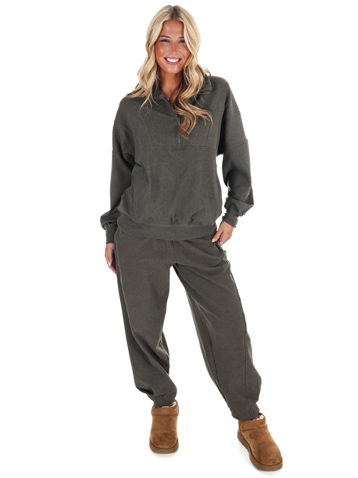 Ribbed Brushed Barrel Two Piece Set Doorbuster