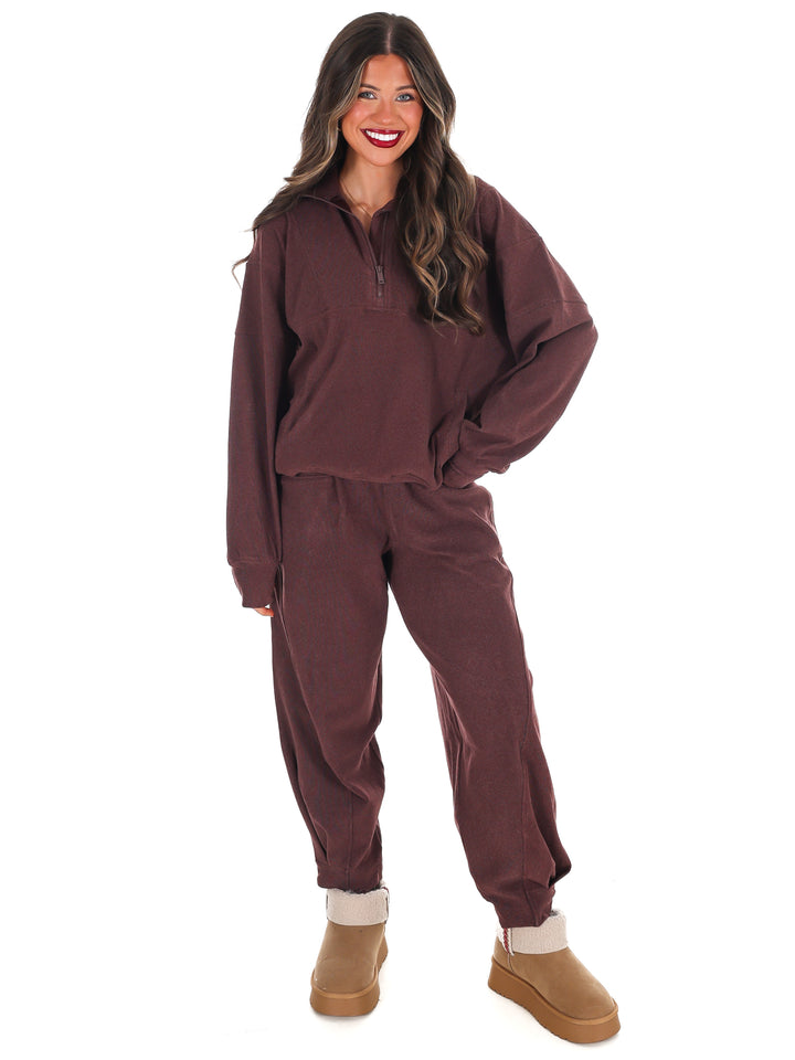 Ribbed Brushed Barrel Two Piece Set Doorbuster