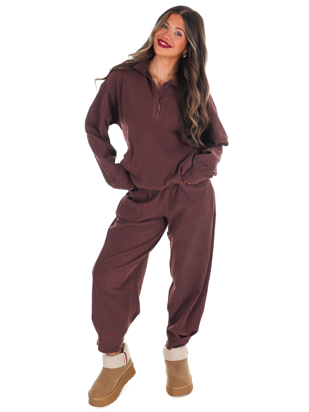 Ribbed Brushed Barrel Two Piece Set Doorbuster