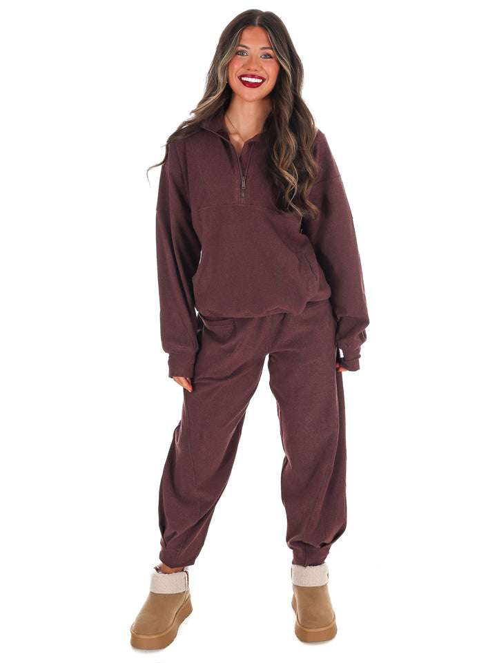 Ribbed Brushed Barrel Two Piece Set Doorbuster