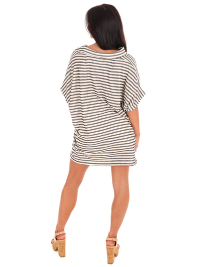 Eyes Wide Open Stripe Oversized Top