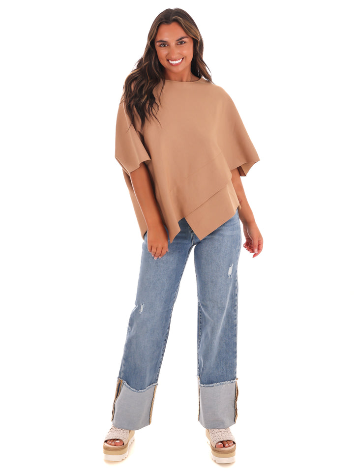 Dreamy Days Asymmetric Poncho Top