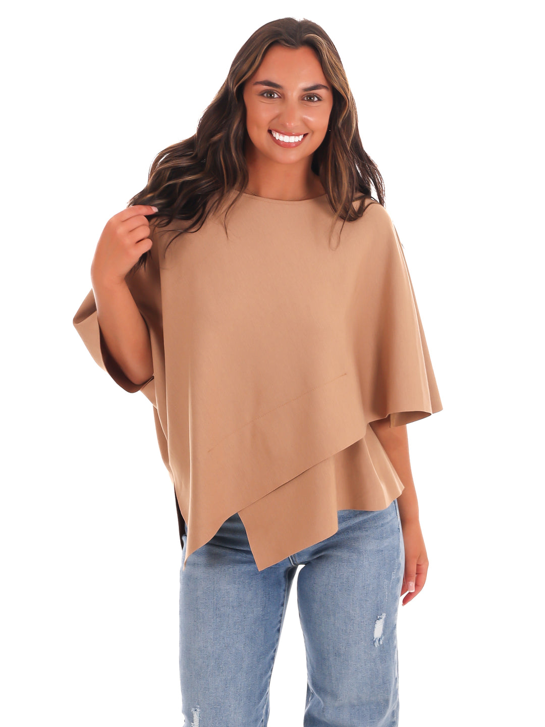 Dreamy Days Asymmetric Poncho Top