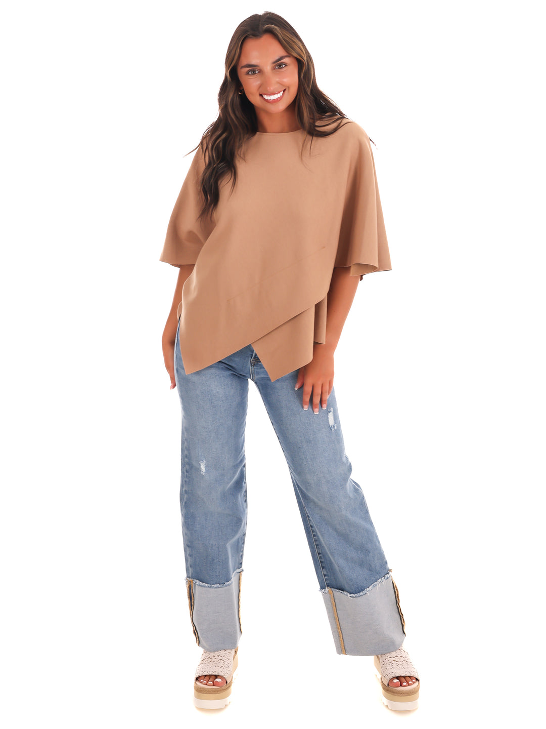 Dreamy Days Asymmetric Poncho Top