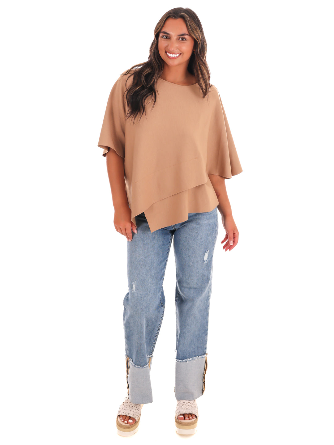 Dreamy Days Asymmetric Poncho Top