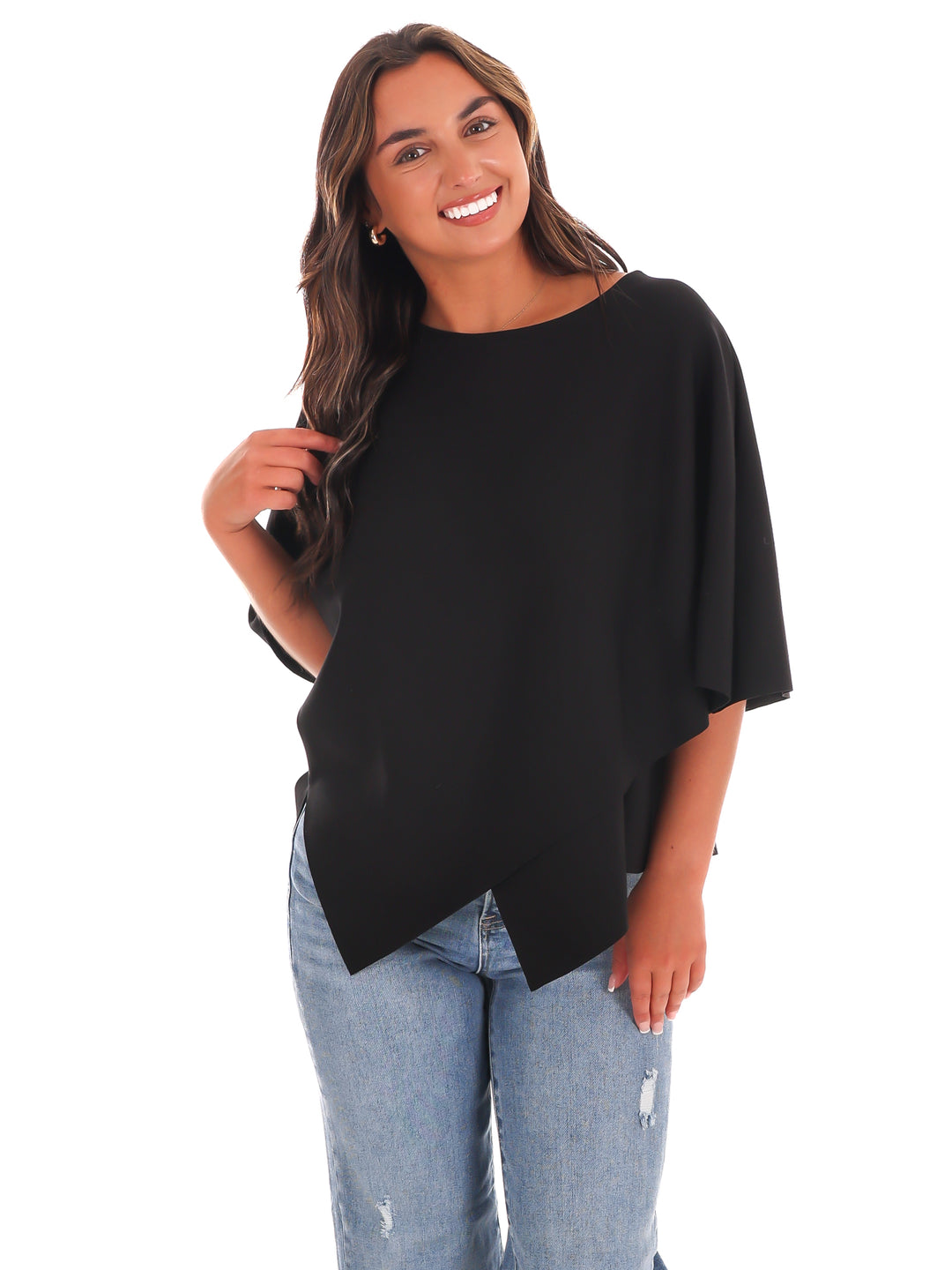 Dreamy Days Asymmetric Poncho Top