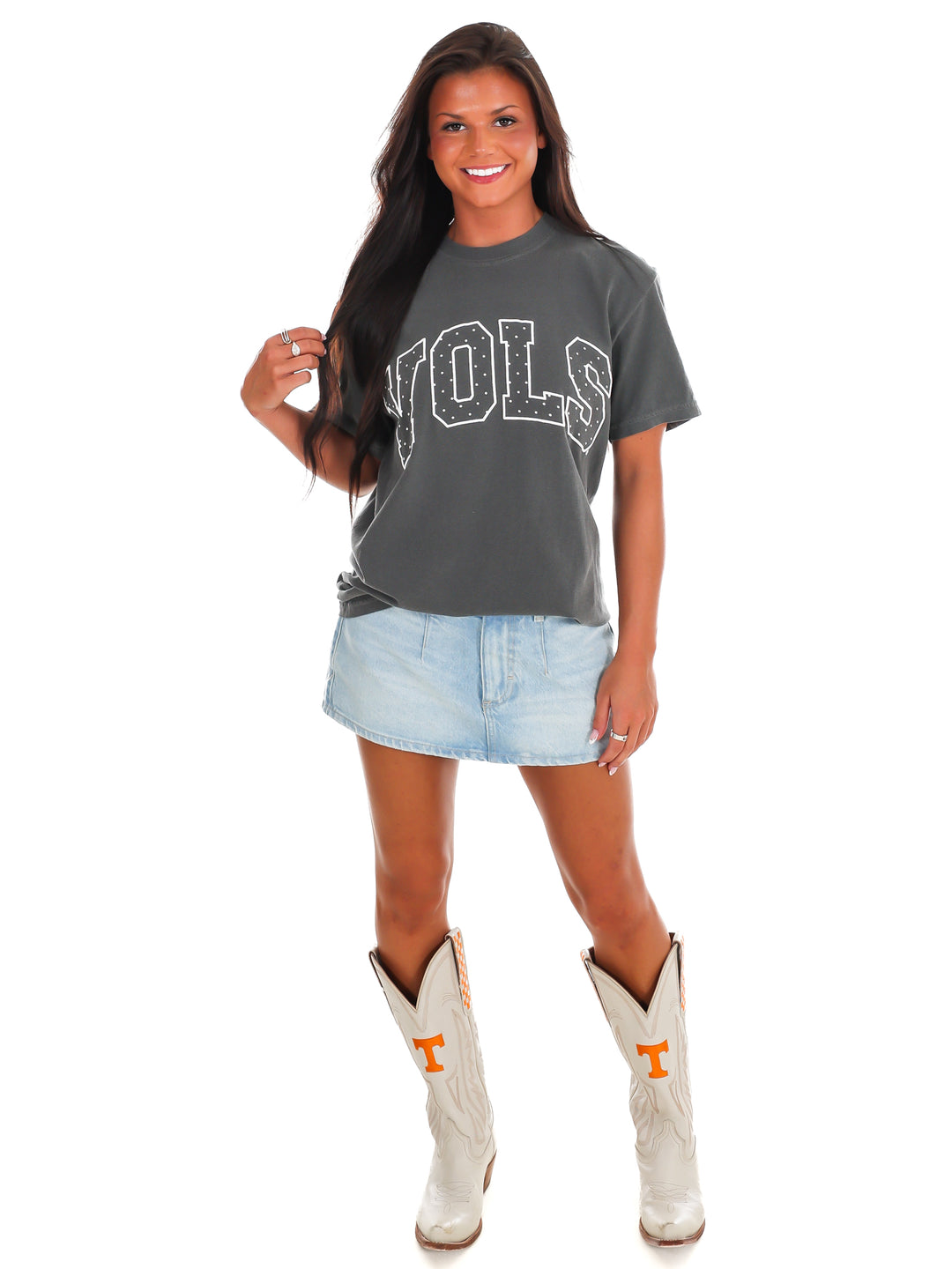 Tennessee Vols Polka Dot Puff Tee