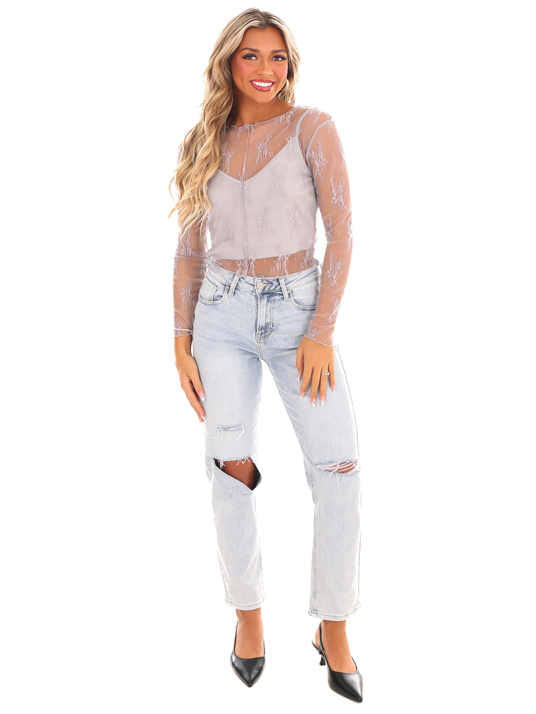 Keeping Tabs Lace Top