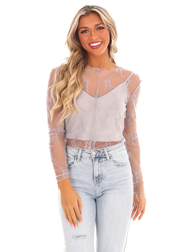 Keeping Tabs Lace Top