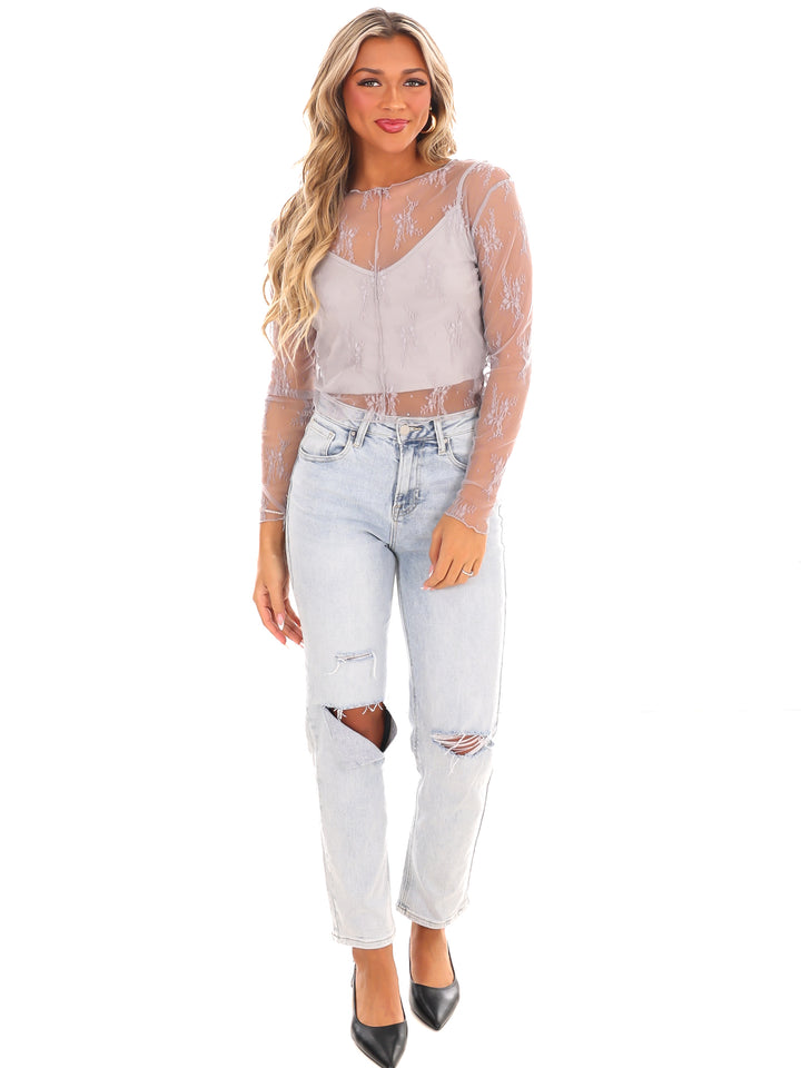 Keeping Tabs Lace Top