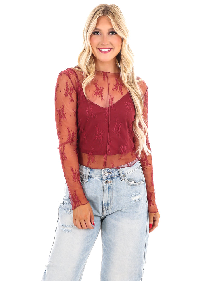 Keeping Tabs Lace Top