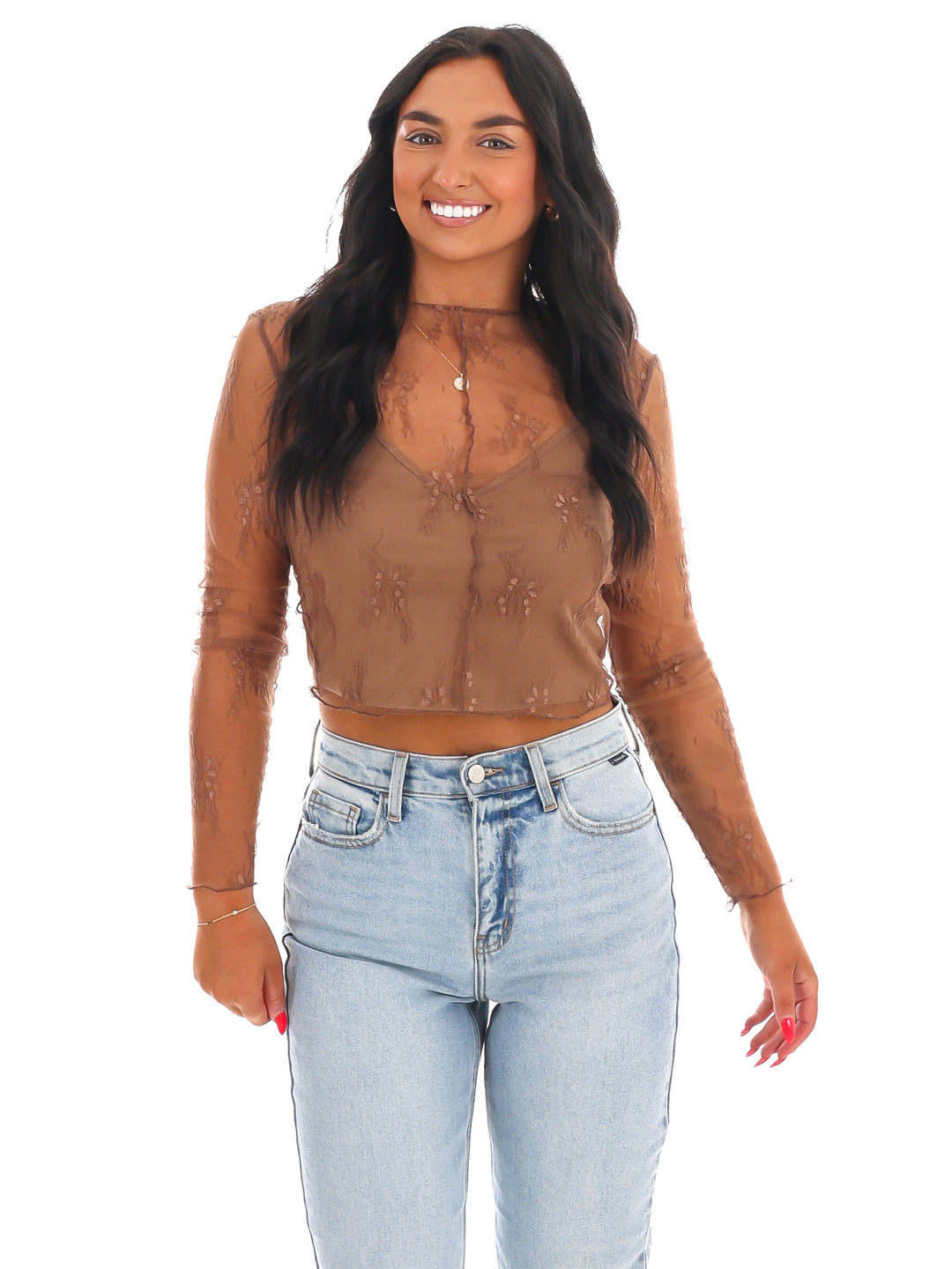 Keeping Tabs Lace Top