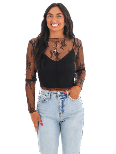 Keeping Tabs Lace Top