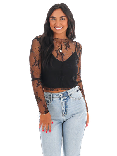 Keeping Tabs Lace Top