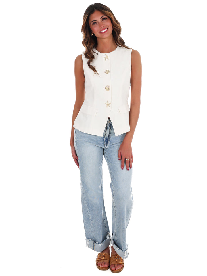 Sandbar Button Up Top