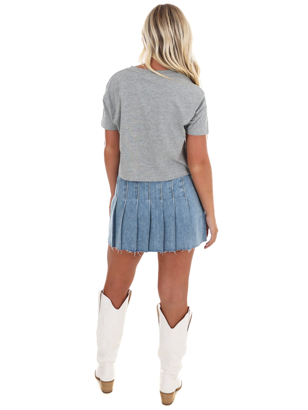 Tennessee Vols College Block Puff Ink Cropped Tee